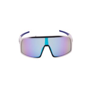 Glacier Shield Sports Sunglasses (White/Blue with Cyber Blue Revo Lens)