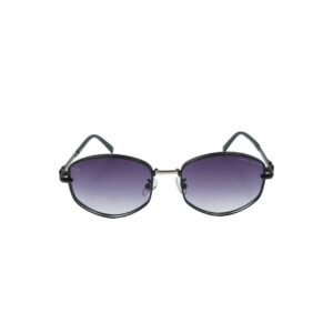 Daniel Karter Brown Oval Sunglasses with Purple Gradient Lenses
