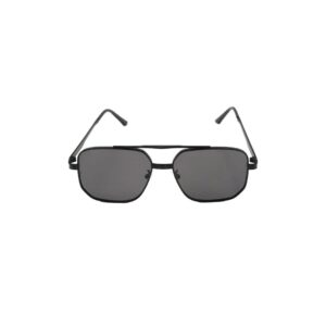 Daniel Karter Black Metal Double Bridge Sunglasses | 'The Maverick'