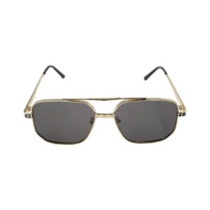 Daniel Karter Grey Metal Double Bridge Sunglasses | 'The Maverick'