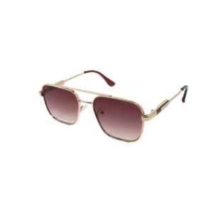 Daniel Karter Silver Metal Gradient Sunglasses | 'The Twilight Bloody'