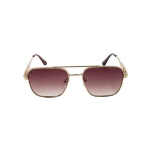 Daniel Karter Silver Metal Gradient Sunglasses | 'The Twilight Golden bloody'