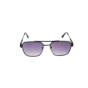 Daniel Karter Silver Metal Gradient Sunglasses | 'The Twilight black purple'