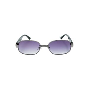 Daniel Karter Stellar Octagon Purple & Silver Sunglasses with Blue Gradient Lens