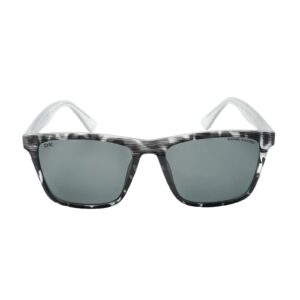 Daniel Karter The Signature 2 Hexagonal Aviator Sunglasses (White & Green Gradient)