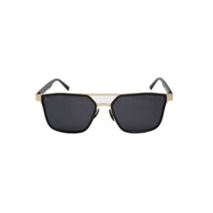 Daniel Karter | DK-BLACK Pilot Gunmetal Rectangular Sunglasses