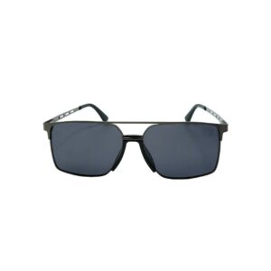 Daniel Karter The AURA Rimless Round Sunglasses - Silver & Blue Gradient