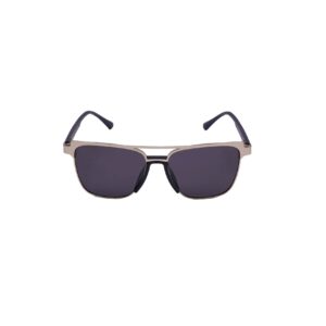 Daniel Karter The AURA Rimless Round Sunglasses - Black & Purple Metal Colour