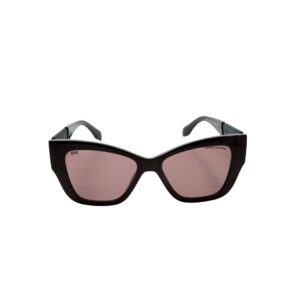 Daniel Karter The LEGACY Hexagonal Aviator Sunglasses Black & Red