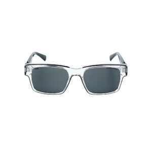 Daniel Karter The MATRIX Bold Square Sunglasses (Transparent/Clear)
