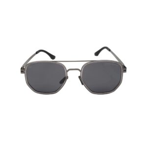 The PHOENIX Hexagonal Sunglasses (Gunmetal & White)