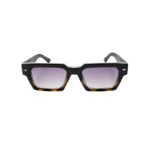 The ORBIT Futuristic Geometric Sunglasses (Gunmetal & Lavender light)