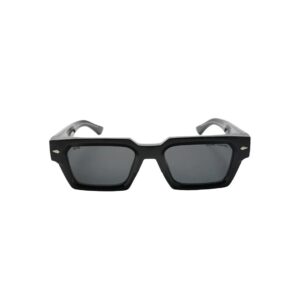 The ORBIT Futuristic Geometric Sunglasses (Gunmetal & Dark black)