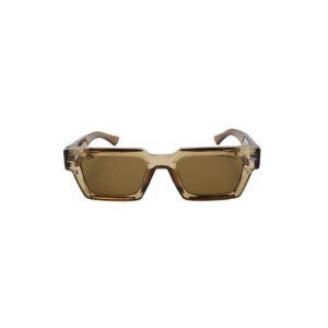 The ORBIT Futuristic Geometric Sunglasses (Gunmetal & Transparent Brown)