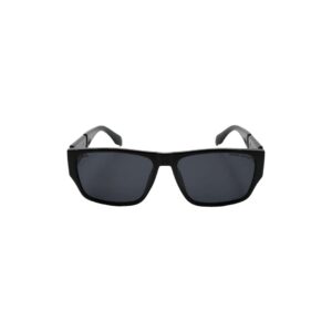 Daniel Karter The Maverick Rectangular Black Sunglasses