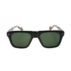 Daniel Karter The Maverick Rectangular Green Pattern Sunglasses