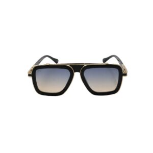 Daniel Karter Navigator Square Aviator with Gradient Mirror Lens