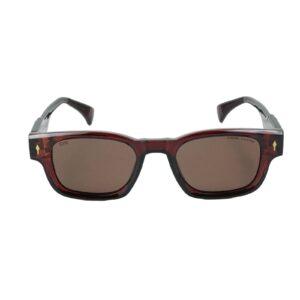 Daniel Karter Navigator Square Aviator with Brown Mirror Lens