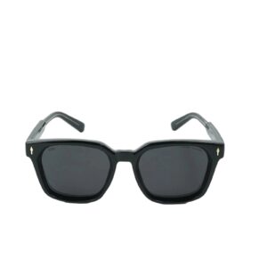 Daniel Karter Navigator Square Aviator with Grey Mirror White Lens