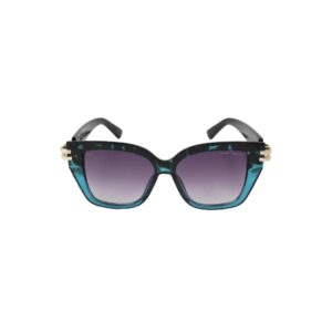 Daniel Karter Zee Reign Cat-Eye Sunglasses (Black Shine Lens)