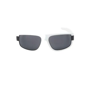 Daniel Karter Men's light White Sport Wraparound Sunglasses