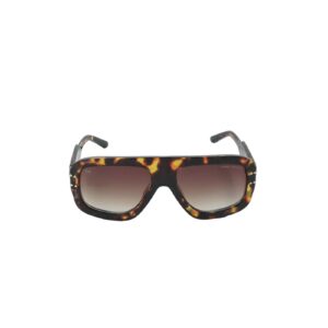 Daniel Karter Oversized Monogram Lens 2 Flat-Top Sunglasses