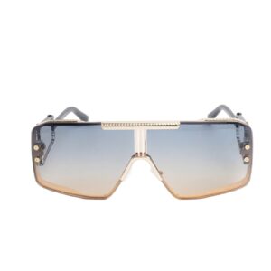 Daniel Karter Luxury Gold Shield Visor 3 Sunglasses