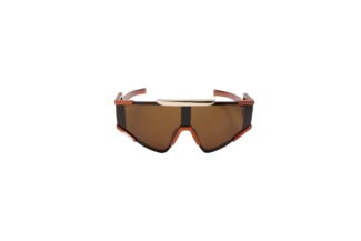 Daniel Karter | Velocity Futuristic Shield Sunglasses - Copper Frame