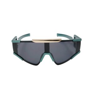 Daniel Karter | Velocity Futuristic Shield Sunglasses - Ocean Frame