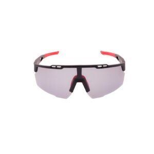 Daniel Karter | Velocity Stealth Shield – Matte Black & Reddy Performance Sunglasses